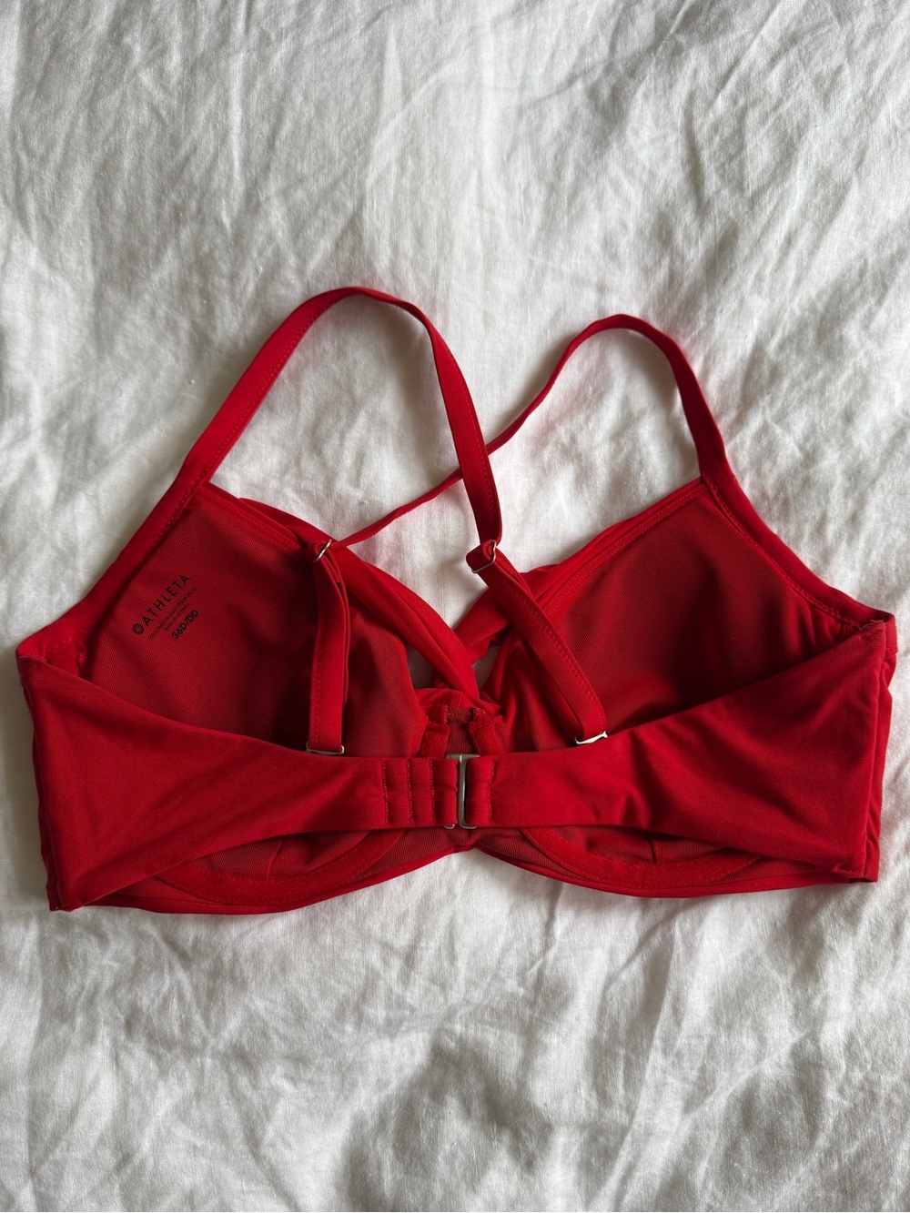 Athleta Red Twist-Front Bralette - Picture 3 of 5